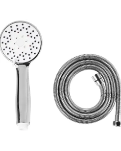 Kit doccia con soffione e flessibile MACAY 3 Funzioni Argento