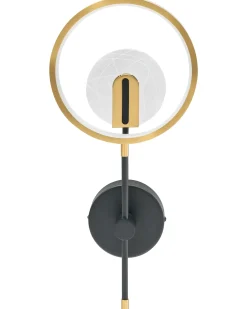 Lampada da parete a LED SAMBRE Metallo Oro Nero