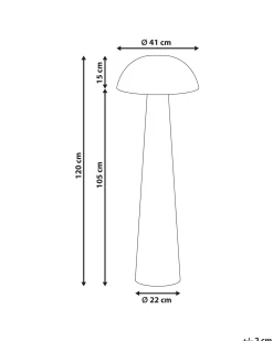 Lampada da pavimento ALERO Rattan Naturale
