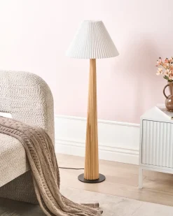 Lampada da pavimento ALIGIDE Legno Naturale
