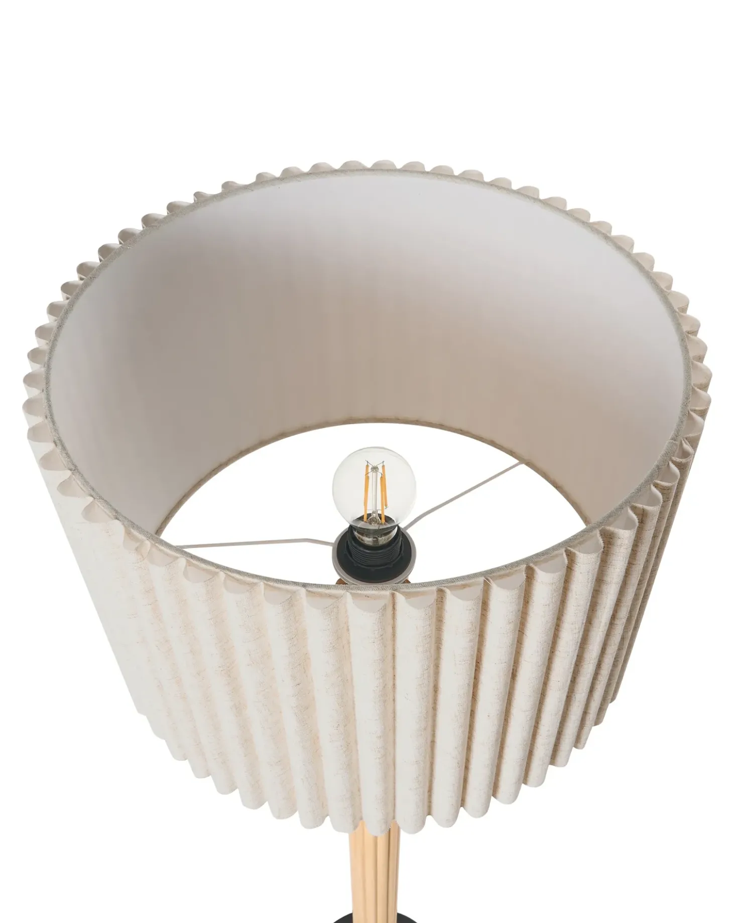 Lampada da pavimento BELESSA Lino Beige chiaro