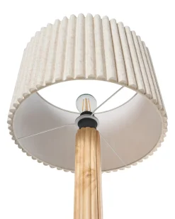 Lampada da pavimento BELESSA Lino Beige chiaro