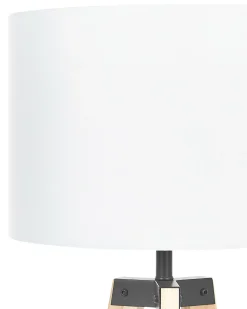 Lampada da pavimento BLUFF Legno di pino Bianco
