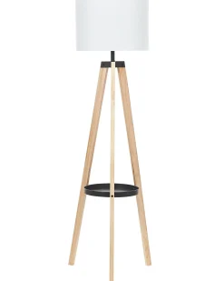 Lampada da pavimento BLUFF Legno di pino Bianco