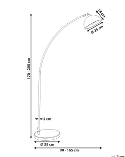 Lampada da pavimento CAGAYAN Metallo Bianco