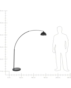 Lampada da pavimento CAGAYAN Metallo Nero