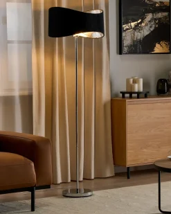 Lampada da pavimento CALVILLO Metallo Argento