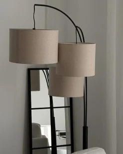 Lampada da pavimento CARONI Lino Beige
