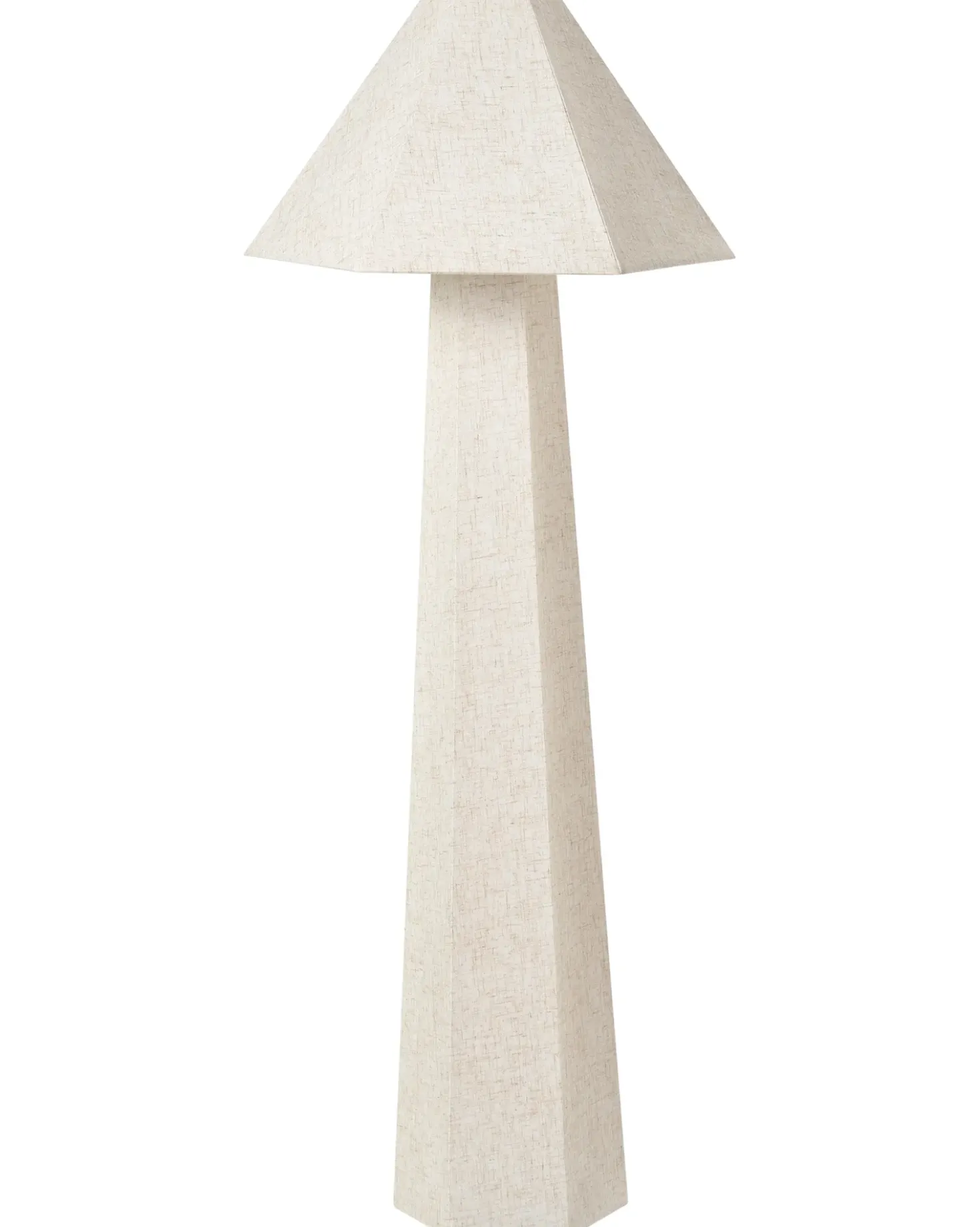 Lampada da pavimento DEMBI Lino sintetico Beige chiaro