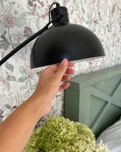 Lampada da pavimento DINTEL Metallo Nero