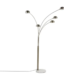 Lampada da pavimento FLINDERS Regolabile Metallo Oro