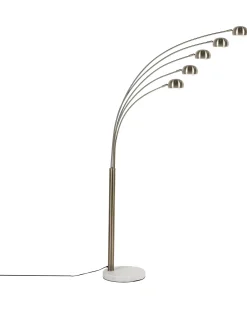 Lampada da pavimento FLINDERS Regolabile Metallo Oro