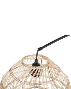 Lampada da pavimento GUAVIARE Rattan Beige