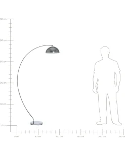 Lampada da pavimento KAMA Metallo Argento