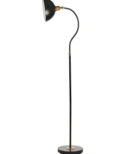 Lampada da pavimento LENNON Regolabile Metallo Nero
