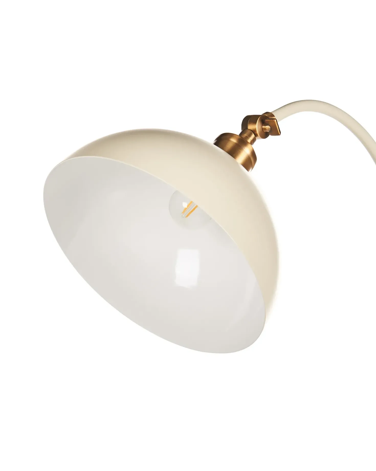 Lampada da pavimento LENNON Regolabile Metallo Beige chiaro