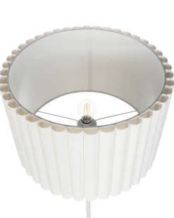 Lampada da pavimento LOURENS Metallo Bianco sporco