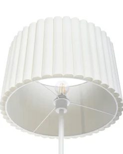 Lampada da pavimento LOURENS Metallo Bianco sporco