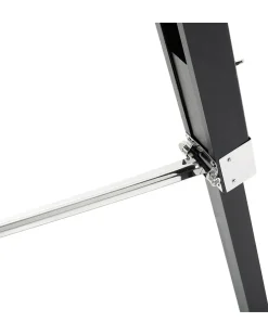 Lampada da pavimento MADEIRA Legno di pino Nero