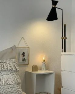 Lampada da pavimento MELAWI Metallo Nero