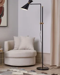 Lampada da pavimento MELAWI Metallo Nero