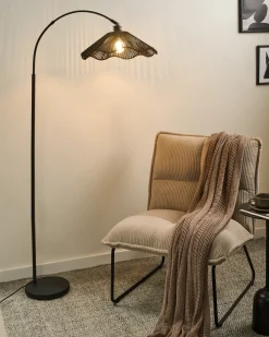 Lampada da pavimento MIGORI Carta Nero
