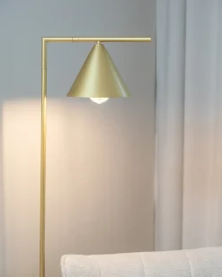 Lampada da pavimento MOCAL Metallo Oro