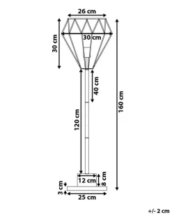 Lampada da pavimento MOONI Metallo Ottone