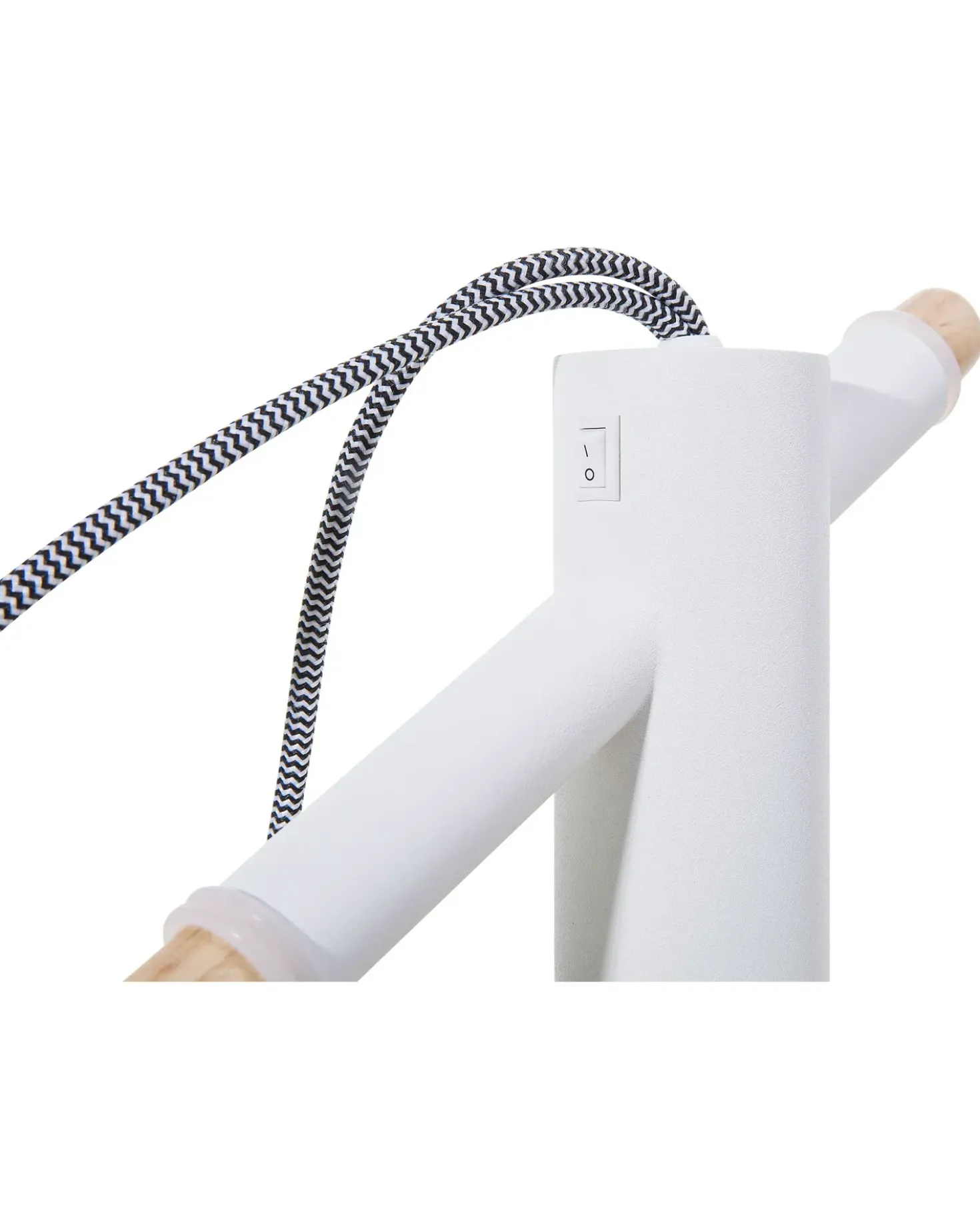 Lampada da pavimento OWENS Regolabile Legno di frassino Bianco