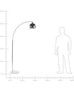 Lampada da pavimento PAROO Metallo Argento