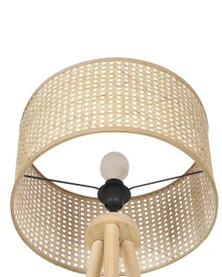Lampada da pavimento PENTON Rattan Naturale