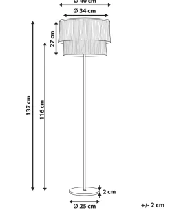Lampada da pavimento PERISTERI Metallo Marrone