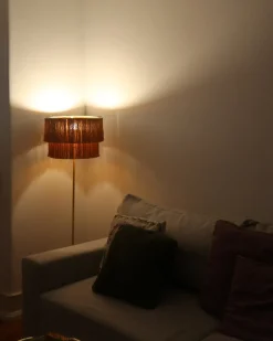 Lampada da pavimento PERISTERI Metallo Marrone