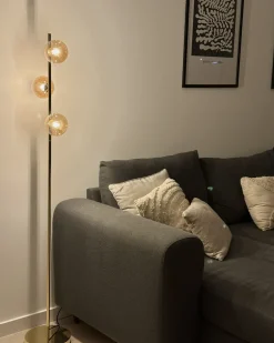 Lampada da pavimento RAMIS Metallo Oro
