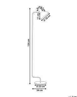 Lampada da pavimento RIMAVA Metallo Bianco sporco