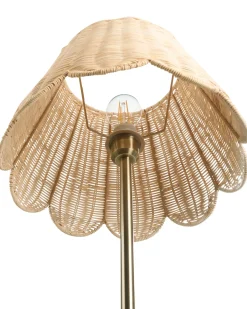 Lampada da pavimento SALM Rattan Naturale