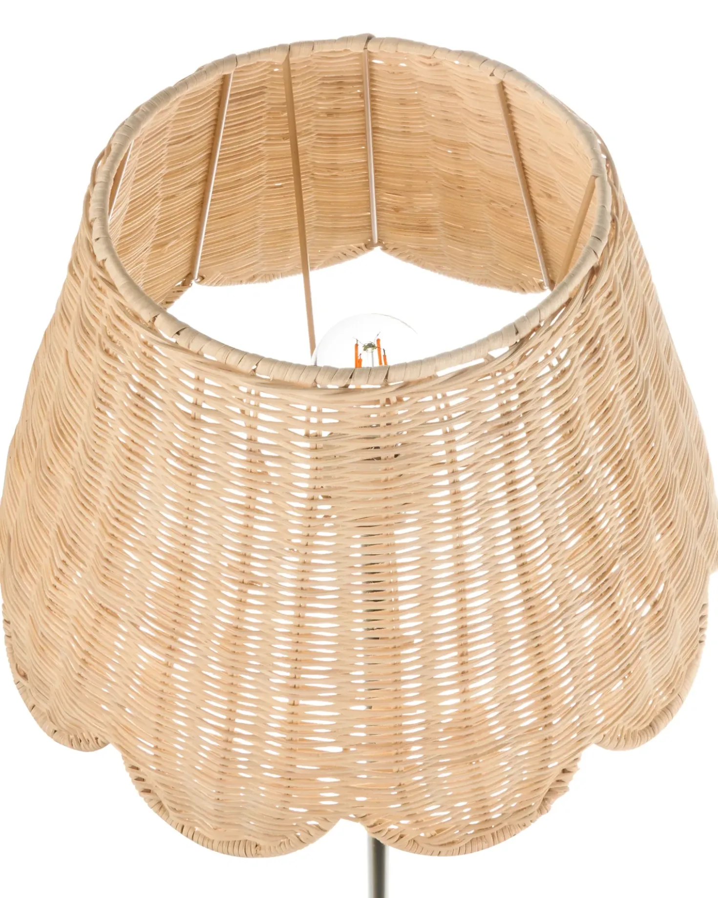 Lampada da pavimento SALM Rattan Naturale