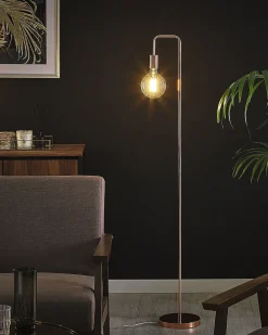 Lampada da pavimento SAVENA Metallo Rame