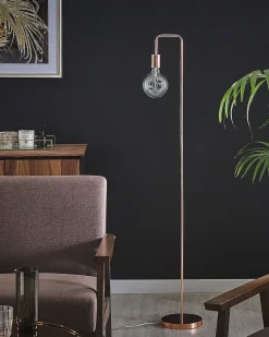 Lampada da pavimento SAVENA Metallo Rame