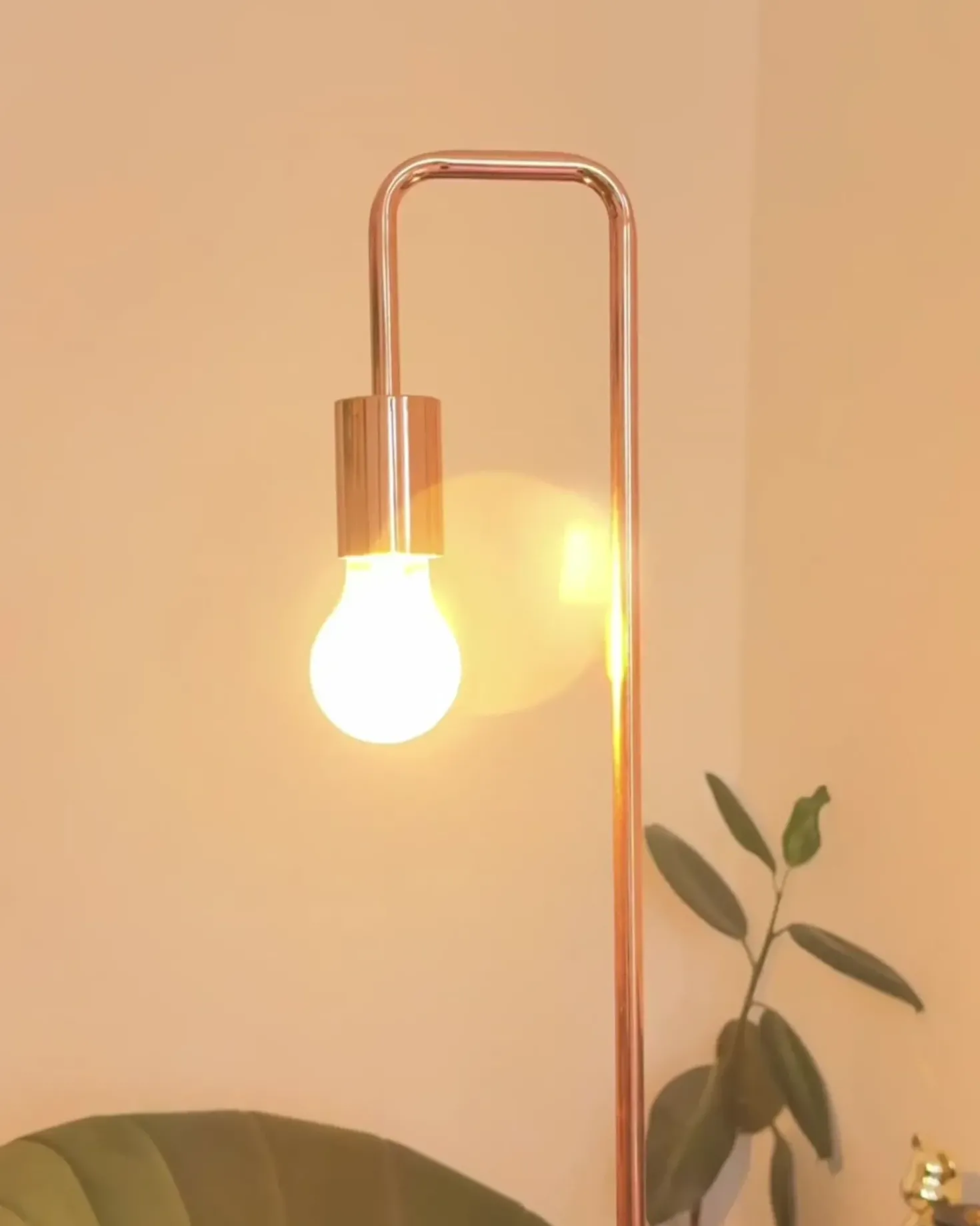 Lampada da pavimento SAVENA Metallo Rame