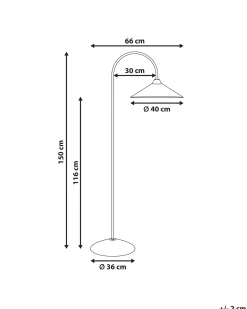 Lampada da pavimento SAVEGRE Metallo Argento