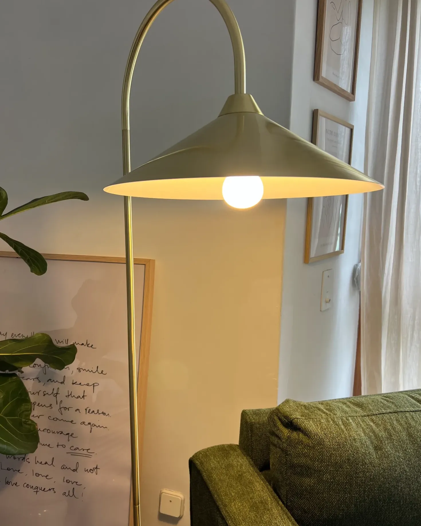 Lampada da pavimento SAVEGRE Metallo Oro