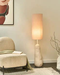 Lampada da pavimento SELB Ceramica Beige chiaro