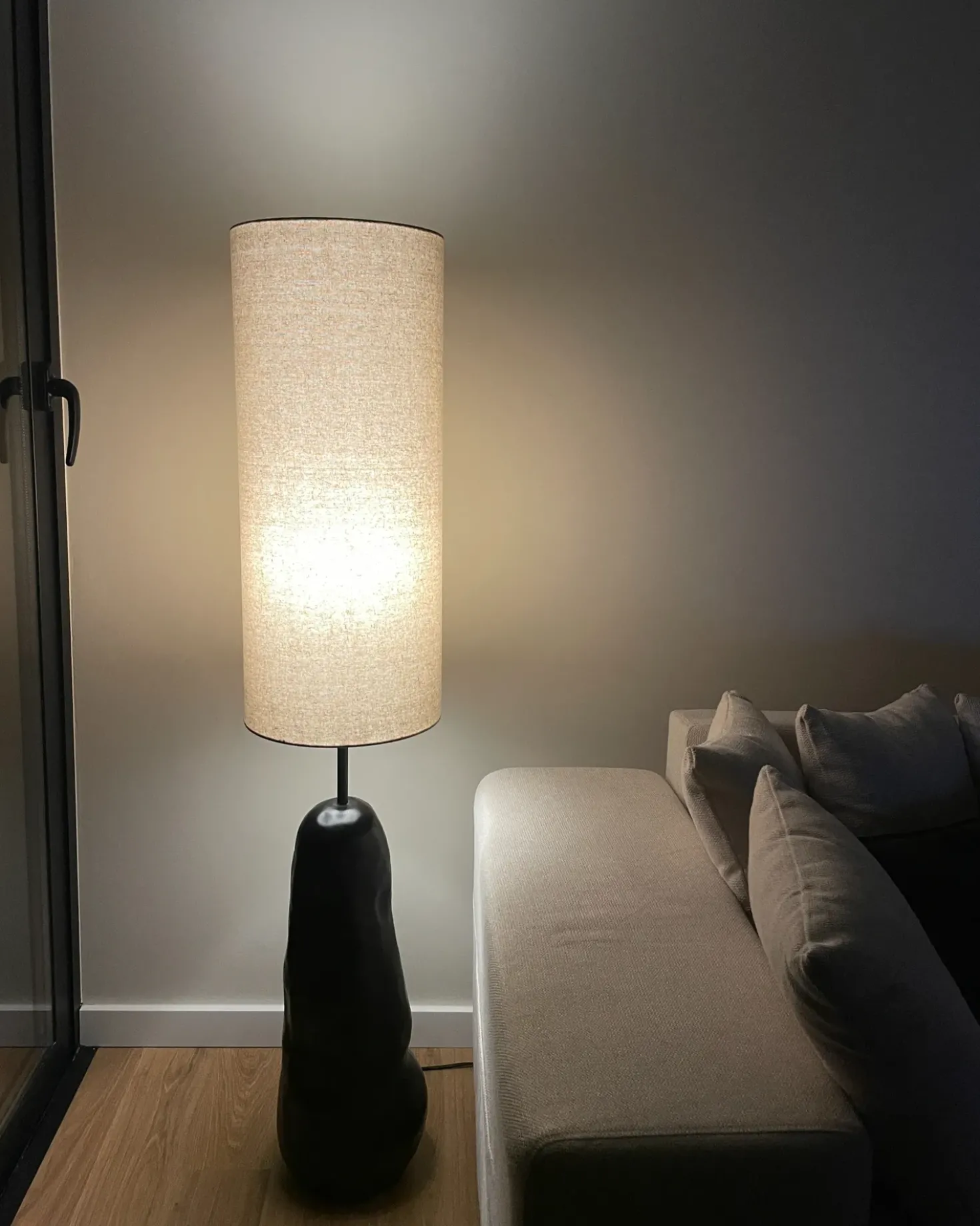 Lampada da pavimento SELB Ceramica Nero