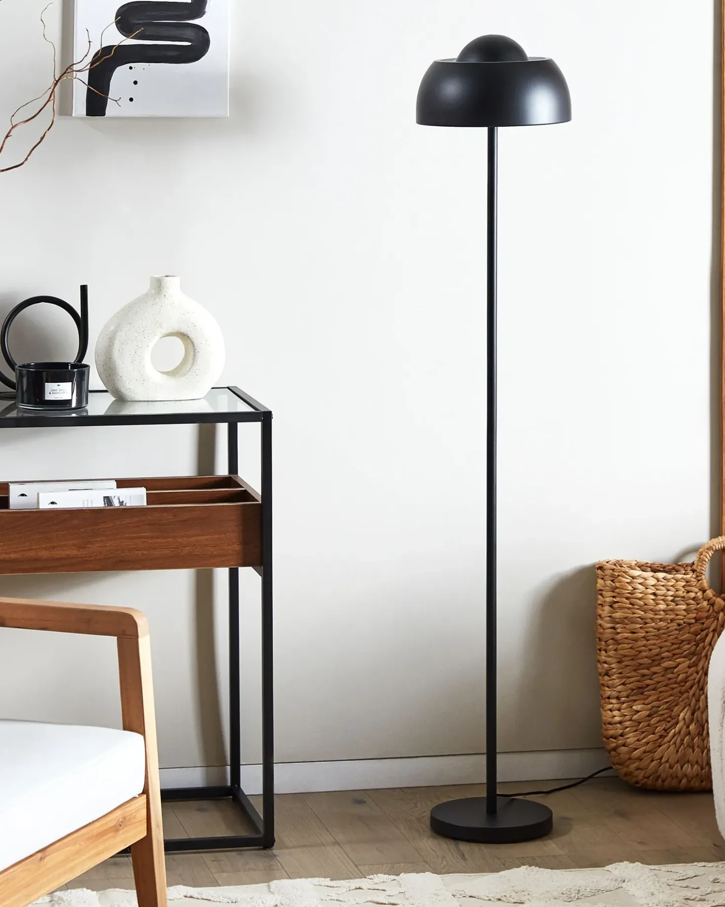 Lampada da pavimento SENETTE Metallo Nero