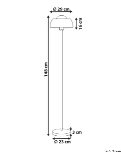 Lampada da pavimento SENETTE Metallo Nero