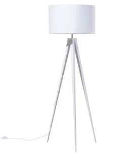 Lampada da pavimento STILETTO Metallo Bianco