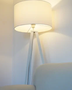 Lampada da pavimento STILETTO Metallo Bianco