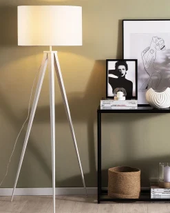 Lampada da pavimento STILETTO Metallo Bianco