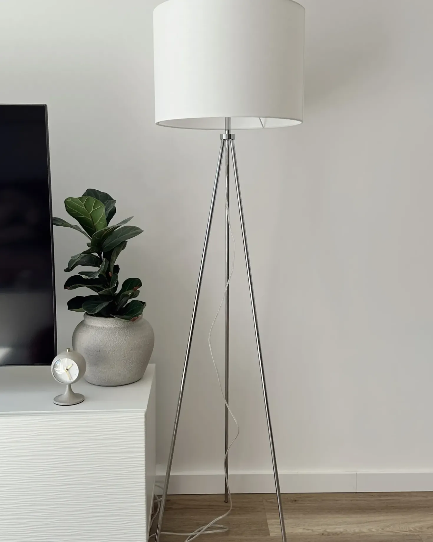 Lampada da pavimento VISTULA Metallo Argento